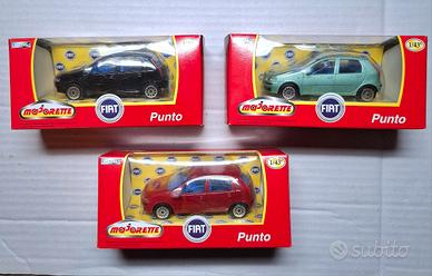 Lotto di 3 pezzi Fiat Punto 2 Serie 1999 Majorette