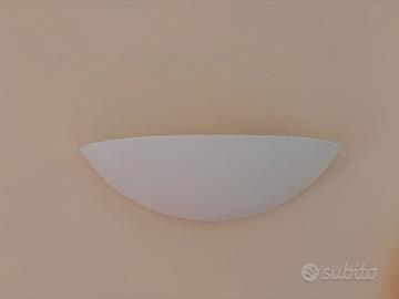 Applique Da Parete In Gesso Mezzaluna