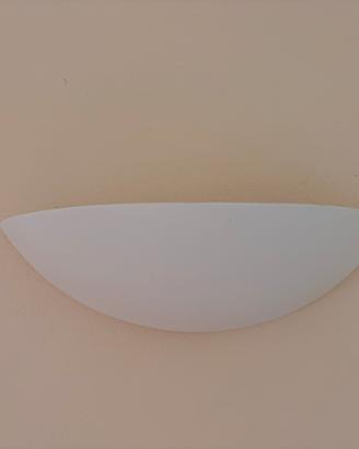 Applique Lampada Da Parete In Gesso Mezzaluna