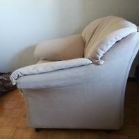 Poltrona in tessuto sfoderabile