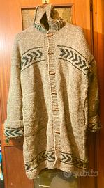 Abito vestito lana e cappuccio moda outfit firmata