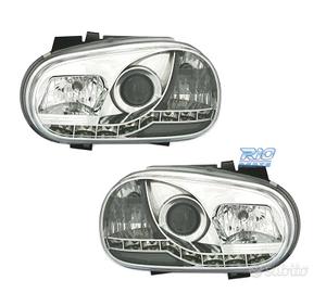 FARI VOLKSWAGEN VW GOLF 4 LUCE DIURNA LED FONDO CR