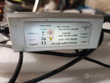 sistema idroponico lampada led full 