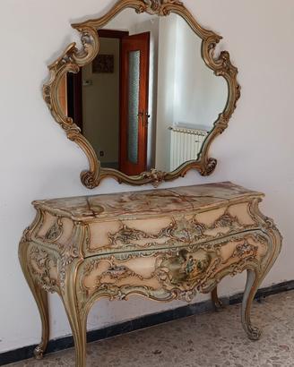 Mobile + specchio in stile veneziano