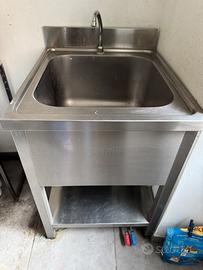 Lavandino inox per ristorazione
