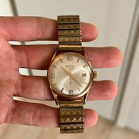 Orologio Vintage dorato data e small second