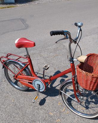 bicicletta pieghevole tipo Graziella ruote del più