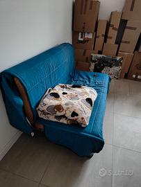Divano letto 2 posti completo di rivestimento rete