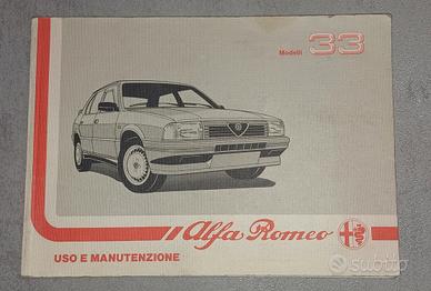 LIBRETTO USO MANUTENZIONE ALFA 33