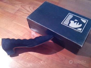 Scarpa donna nabuk blu