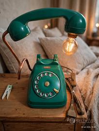 💡 LAMPADA TELEFONO VINTAGE VERDE SMERALDO 