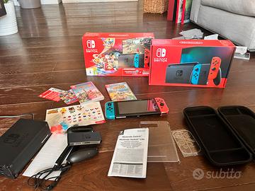 Nintendo switch con 3 giochi