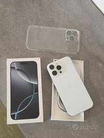 iPhone 16 pro max 256GB silver batteria 95%