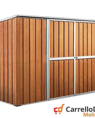 Casetta giardino in Acciaio 345x186 fin legno