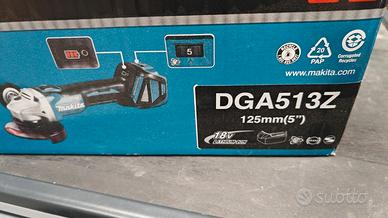 makita dga513z smerigliatrice a batteria