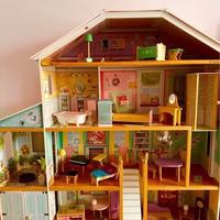Casa delle bambole/Barbie KidKraft Grand View+macc