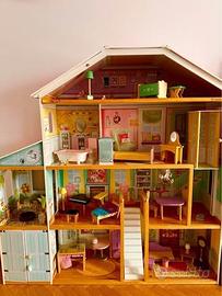 Casa delle bambole/Barbie KidKraft Grand View+macc