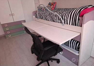 Letto scorrevole doppio