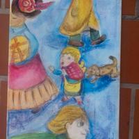 Quadretto 20 X 30, figure di fantasia