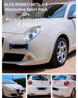 ALFA ROMEO MiTo 1.4 78 CV Distinctive Sport Pack 