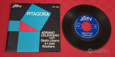 Vinile 45 Giri di Adriano Celentano Pitagora 1960