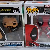 Funko pop - Johnny Silverhand e Deadpool