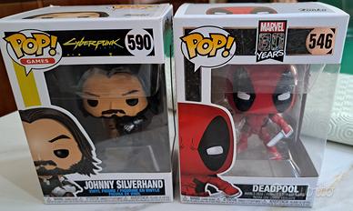 Funko pop - Johnny Silverhand e Deadpool