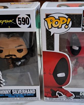 Funko pop - Johnny Silverhand e Deadpool