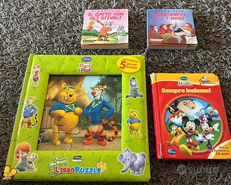 Libro puzzle Pooh + Topolino + Libri clip
