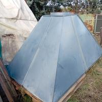 cappa in lamiera zincata 2,40 x1, 40 x1, 20 foro c