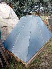 cappa in lamiera zincata 2,40 x1, 40 x1, 20 foro c