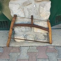 sega in legno da falegname antica