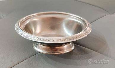 Ciotolina vintage in Silver Plated con piedino