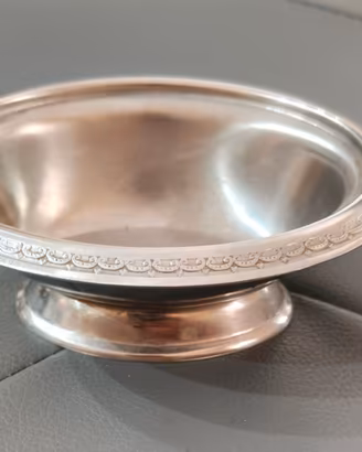Ciotolina vintage in Silver Plated con piedino