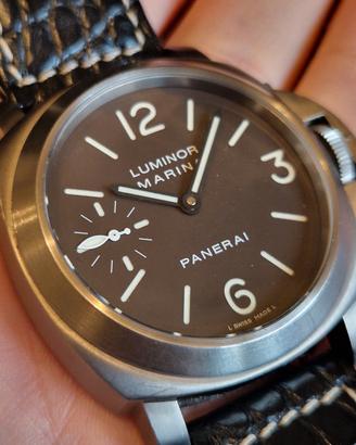 Pam00118 Titanio+Brown Dial Garanzia 2033 permuto 