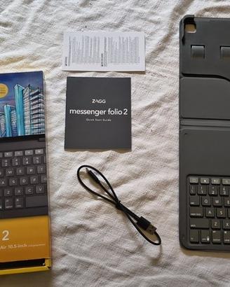 Tastiera ZAGG modello "Messenger Folio 2" per iPad