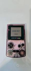 Game Boy Color Nintendo anni 90 viola trasparente