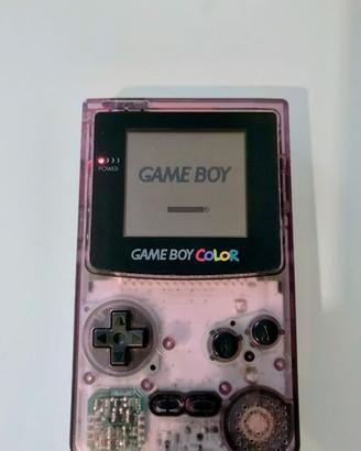 Game Boy Color Nintendo anni 90 viola trasparente