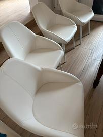 Sedie Ecopelle Bianco