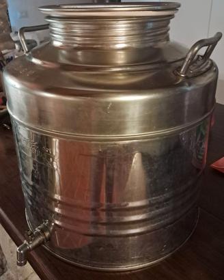 Contenitore olio acciaio inox 30 litri