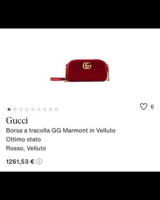 Borsa a tracolla Gucci Marmont con dustbag