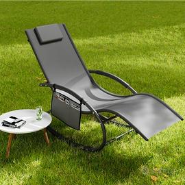 Sedia Sdraio a Dondolo Giardino, Lettino Poltrona