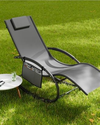 Sedia Sdraio a Dondolo Giardino, Lettino Poltrona