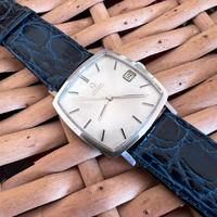 Omega vintage rettangolare tv case orologio