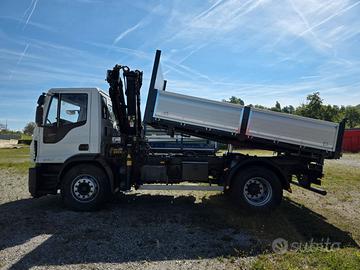 AUTOCARRO IVECO EUROCARGO 180E24 - CASSONE  E GRU