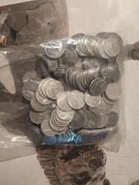 monete lire italiane da 5,10,20 dal 60in poi