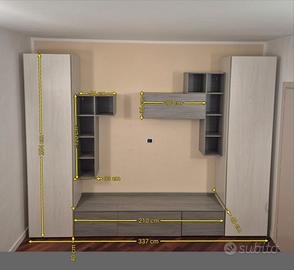 Mobile per soggiorno/camera in legno 