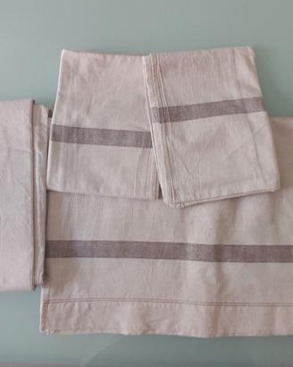 Completo letto matrimoniale in cotone 