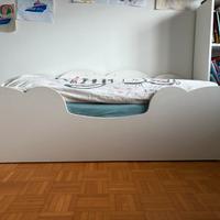 Letto Montessori 140x70 in legno + Materasso