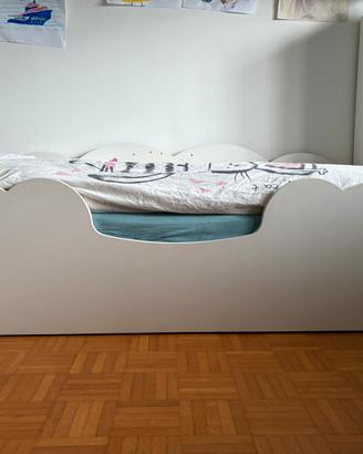 Letto Montessori 140x70 in legno + Materasso
